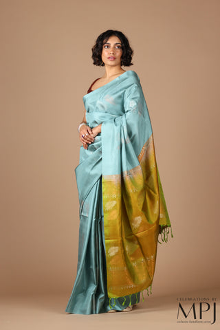 Sky Blue Soft Silk Kanjivaram