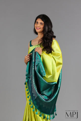 Pear Green Soft Silk Kanjivaram