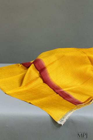 Burgundy Hand Painted Handloom Pure Silk Saree